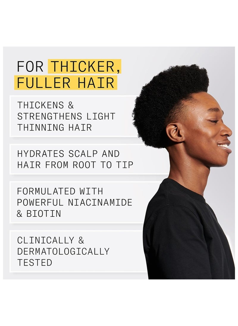 Nioxin Scalp + Hair Thickening System 1 Shampoo 300ml, 10.1 fl oz , For Natural or Untreated Hair with Light Thinning,  with Niacinamide and Biotin - Image 3